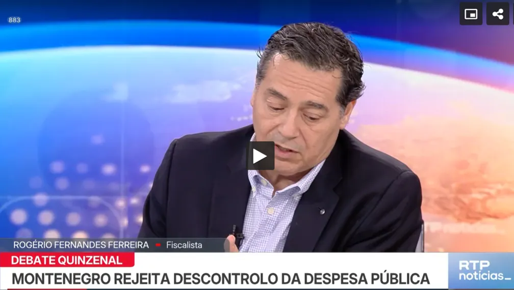 Rog&eacute;rio Fernandes Ferreira comenta o OE 2027 na RTP Not&iacute;cias