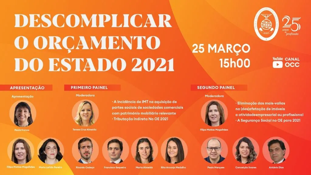 Advogadas da RFF & Associados oradoras no Semin&aacute;rio "Descomplicar o Or&ccedil;amento do Estado 2021"