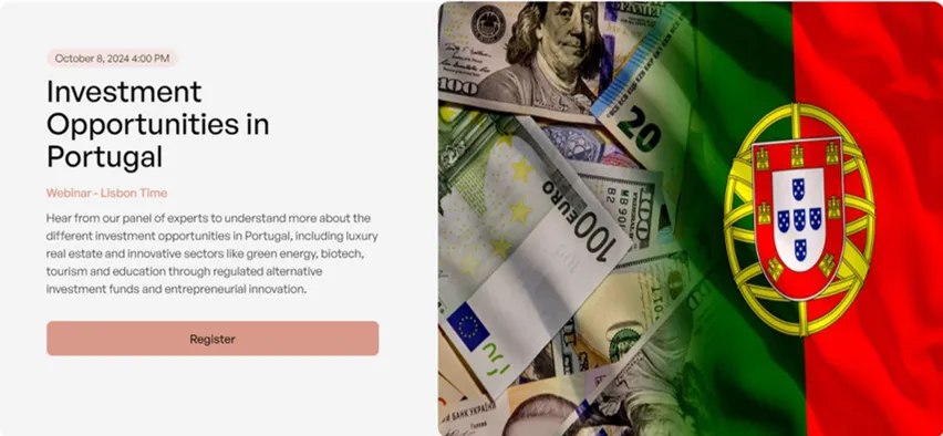 RFF Lawyers participa num webinar sobre oportunidades de investimento em Portugal