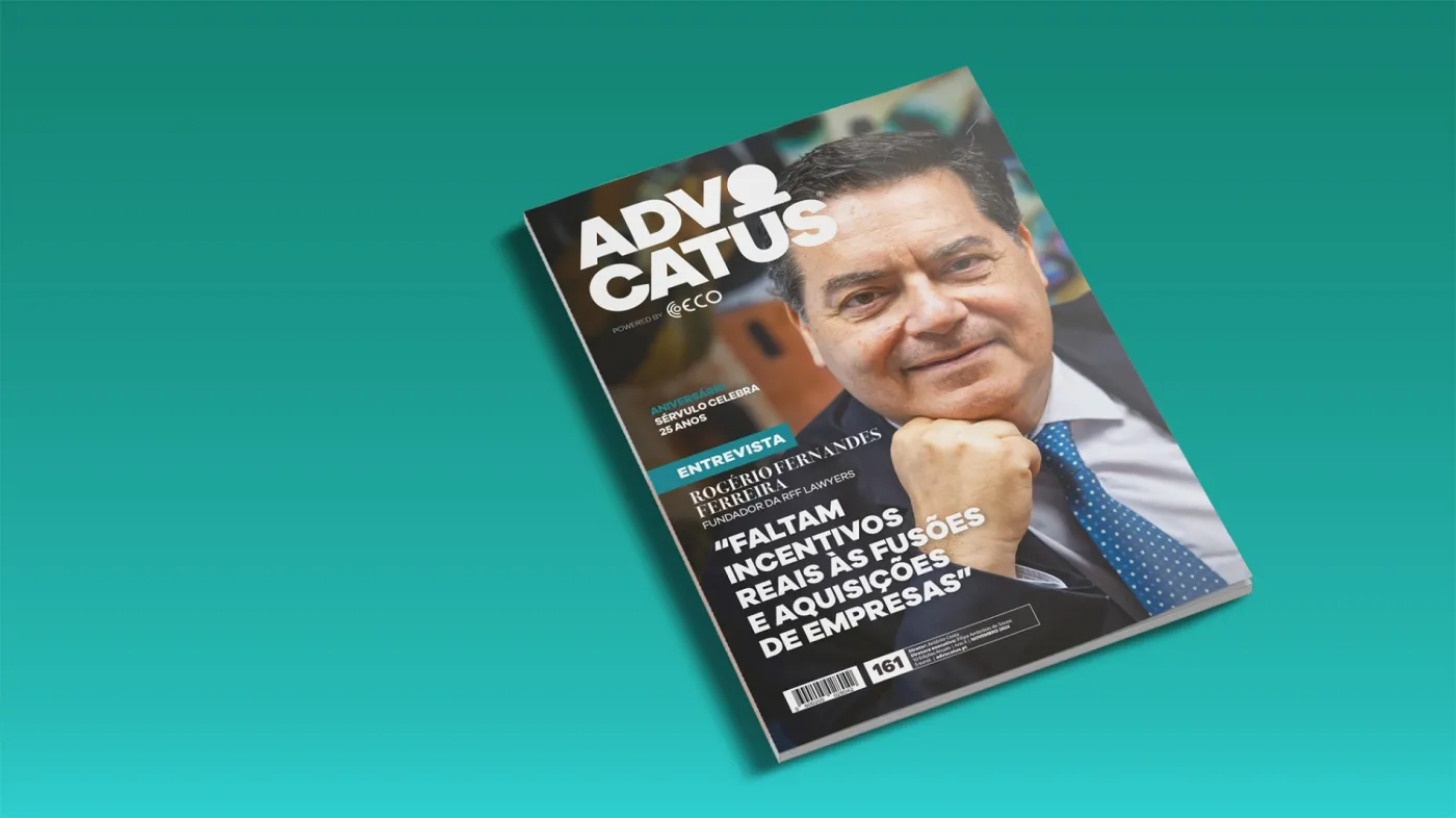 Rogério Fernandes Ferreira na capa da Advocatus de novembro