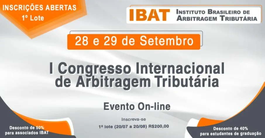 RFF orador no I Congresso Internacional de Arbitragem Tribut&aacute;ria Luso-Brasileiro 