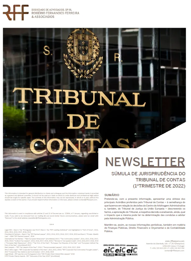 Súmula de Jurisprudência do Tribunal de Contas (1º Trimestre de 2022)