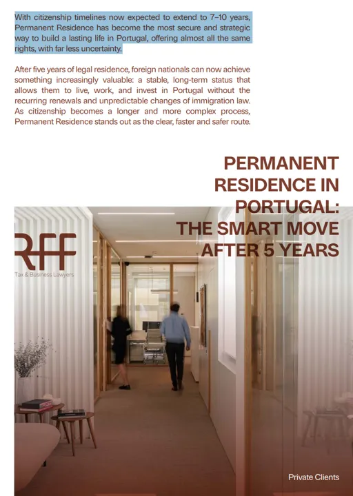 Permanent residence in Portugal: The smart move after 5 years
