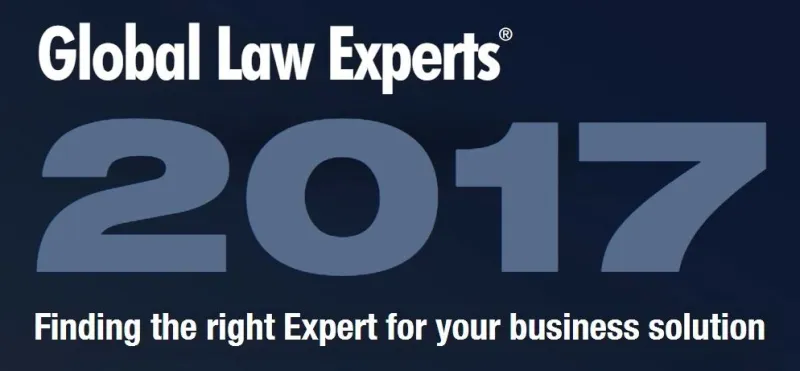 RFF distinguida nos Global Law Experts Awards 2017