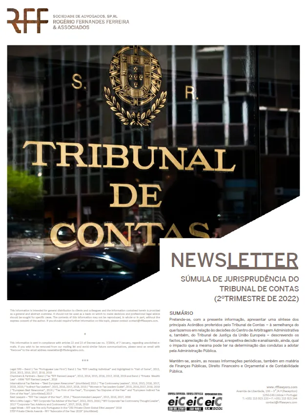 Súmula de Jurisprudência do Tribunal de Contas (2º Trimestre de 2022)