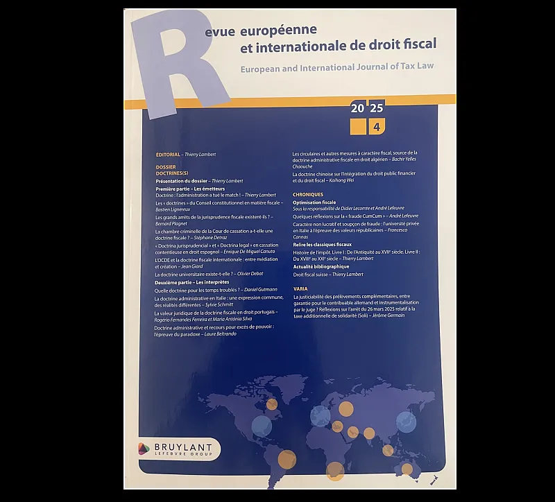La valeur juridique de la doctrine fiscale en droit portugais