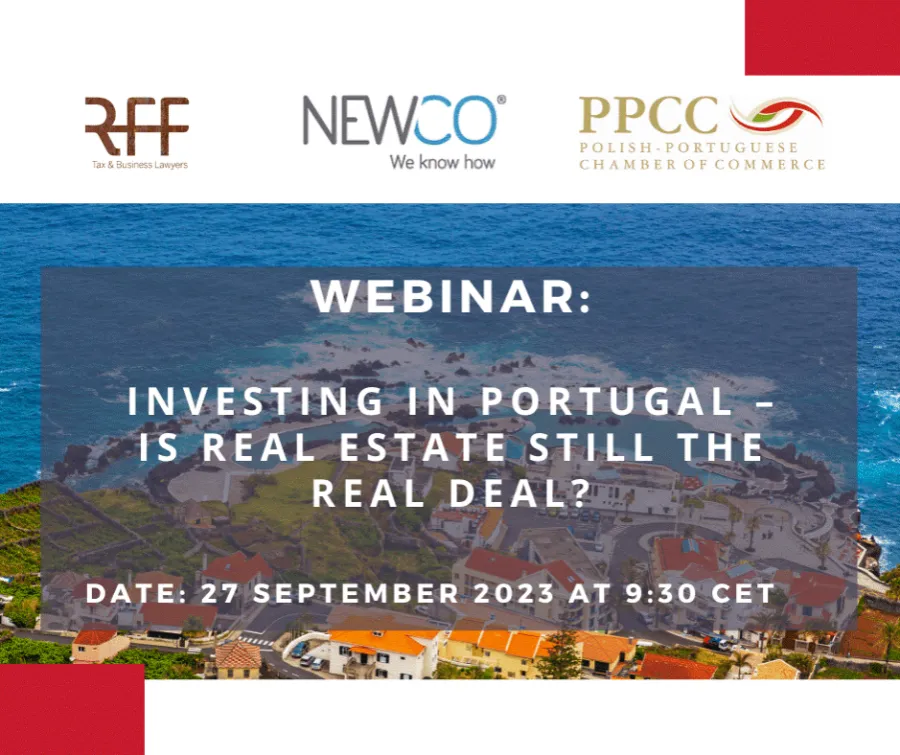 RFF Lawyers participates in webinar held by Polish - Portuguese Chamber of Commerce