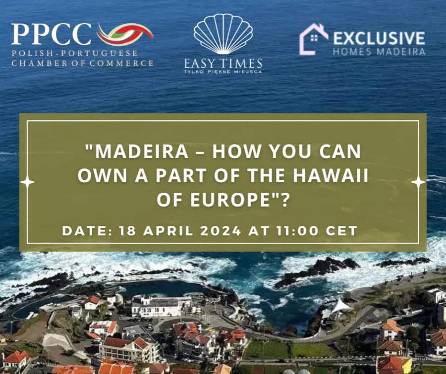 RFF Lawyers em webinar sobre a Madeira organizado pela Câmara de Comércio Polaco-Portuguesa